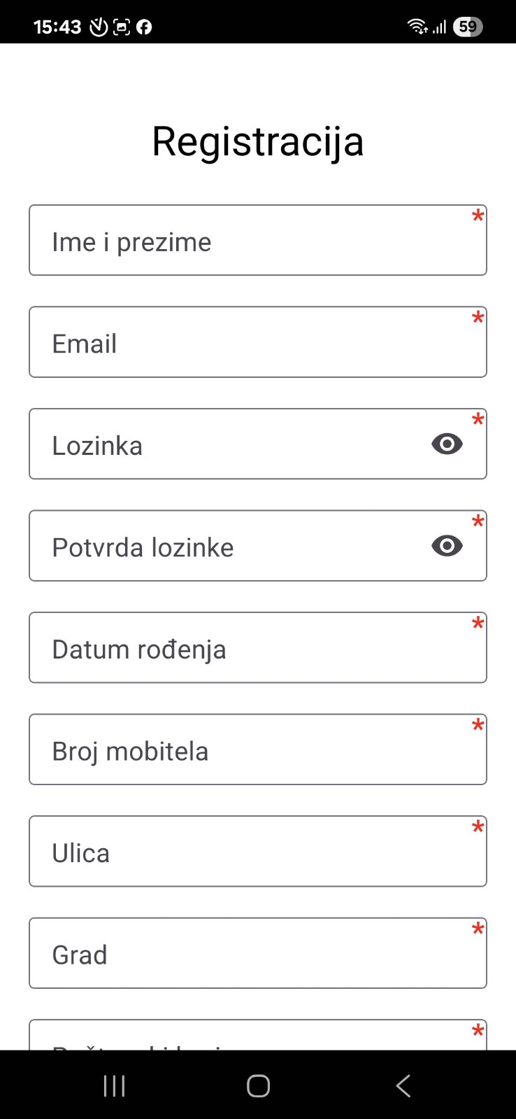 Forma za registraciju